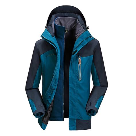 Waterproof Windbreak Hooded Hiking Ski Jacket Softshell Waterproof ...