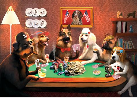 Dogs Playing Poker