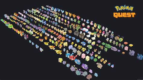 All Pokemon set from Pokemon Quest. 8k fan render : r/PokemonQuest