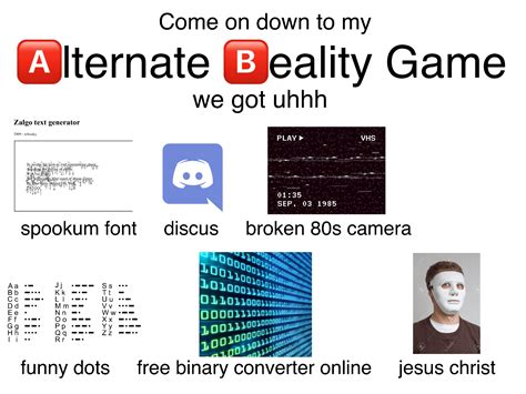 Alternate reality game starter pack : r/starterpacks