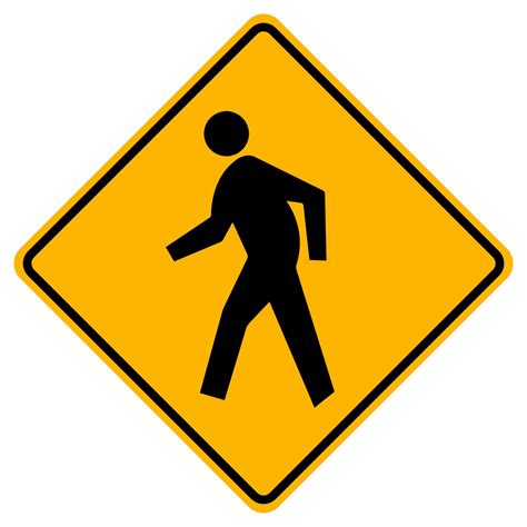 Pedestrian Sign Vector Art, Icons, and Graphics for Free Download