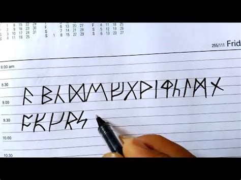 How to write ANGLO SAXON Old English Calligraphy Alphabets - YouTube