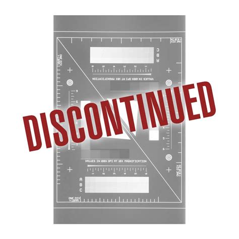 Image Science Associates: DISCONTINUED - Microfilm Preservation Targets