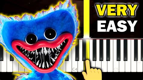 POPPY PLAYTIME - It's Playtime - VERY EASY Piano tutorial Acordes ...