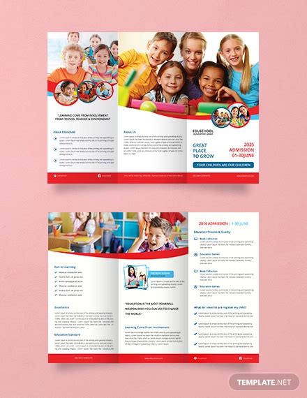 Play School Brochure Templates