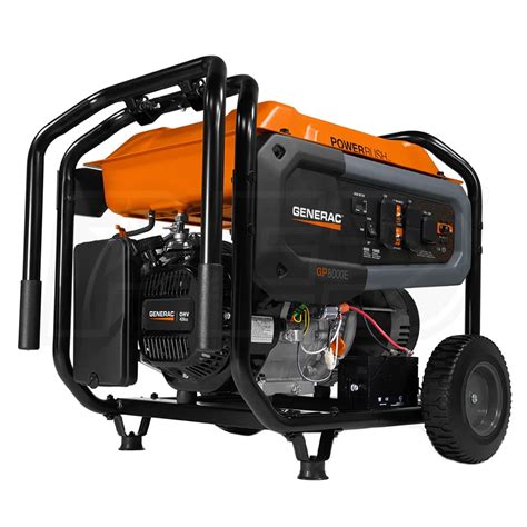 Generac GP8000E - 8000 Watt Electric Start Portable Generator 49-State