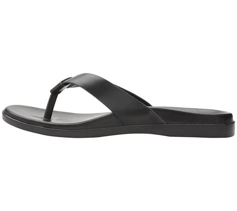 Vionic Men's Leather Ludlow Thong Sandals - Elijah - QVC.com