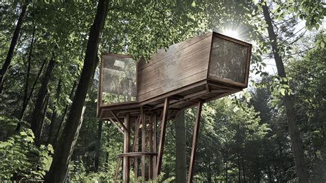 A futuristic tree house designed by Anthony Gibbon! | Boomhut ontwerpen ...