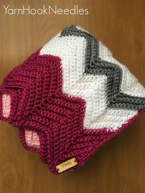 Modern Crochet Chevron Blanket with FREE Pattern! - YarnHookNeedles ...