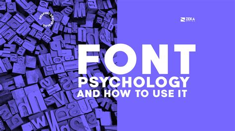 Font Psychology in Graphic Design - Zeka Design