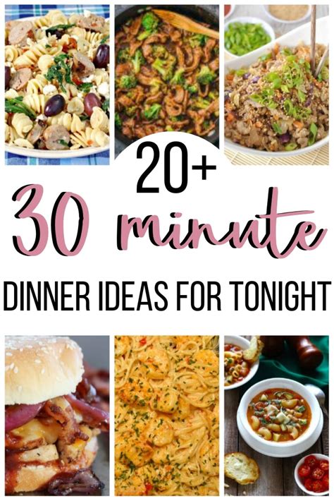 Dinner Ideas For Tonight | Quick + Easy 30 Minute Meal Recipes