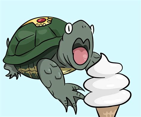 Turtle Polnareff can have a little ice cream, as a treat : r/wholesomejojo