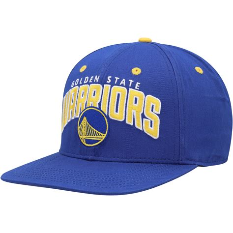 Men's Snapback Hat Golden State Warriors Royal Golden Kickboard with Embroidered Graphics ...