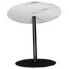 3-pcs Round Metal Coffee Table Set with Marble Finish - Industrial ...