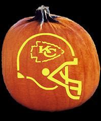 SpookMaster - NFL Football Kansas City Chiefs Helmet Pumpkin Carving ...