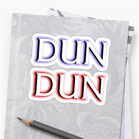 "Dun Dun Meme (Law, Order, Parody)" Sticker by fandemonium | Redbubble