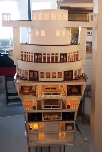 Cruise ship model, cutaway view | National Museum of Ship Mo… | Flickr