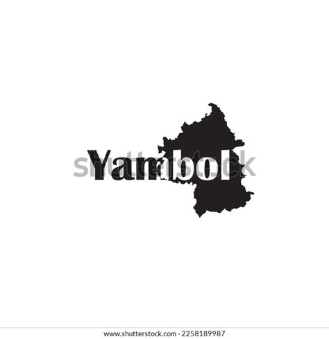 Yambol Map Black Lettering Design On Stock Vector (Royalty Free) 2258189987 | Shutterstock