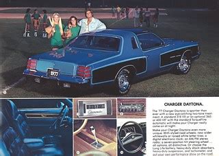 1977 Dodge Charger | A page from the full line Dodge brochur… | JOHN LLOYD | Flickr