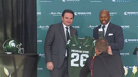 Michigan State University welcomes Jonathan Smith as new head football ...