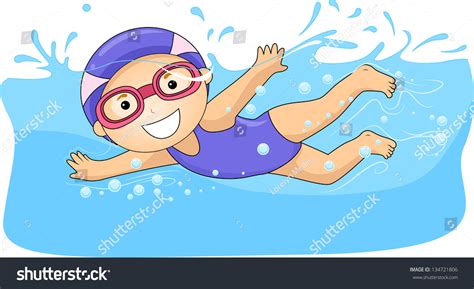 Swimming Cartoon Clipart Pictures