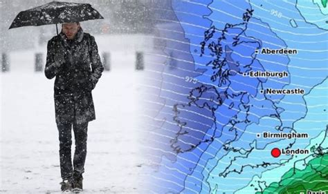 UK snow map: ‘UNSETTLED’ weather patterns to bring snow to Britain in ...