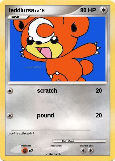 Pokémon teddiursa 87 87 - scratch - My Pokemon Card