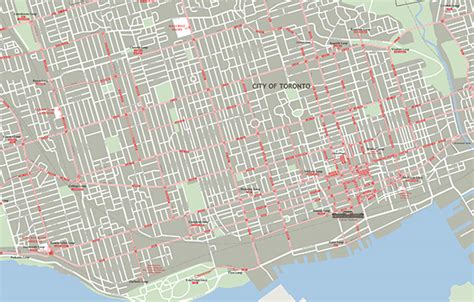 This is what the Toronto streetcar network looked like in 1945