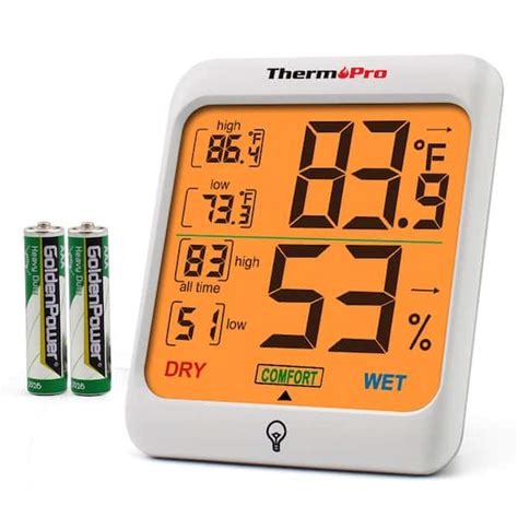 ThermoPro TP53 Digital Indoor Thermometer Hygrometer Home Temperature Humidity Meter with ...