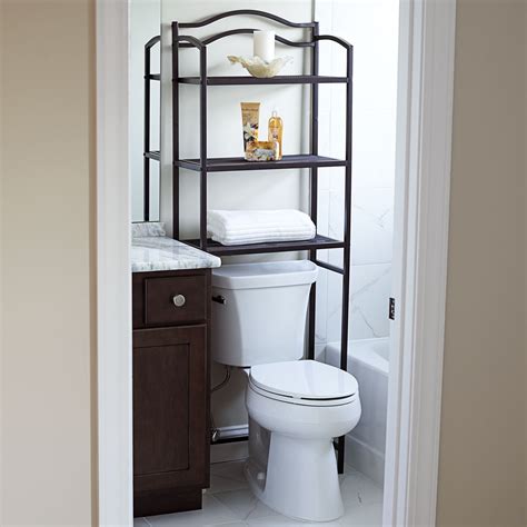 Household Essentials 3 Shelf Over The Toilet Storage Rack, Espresso - Walmart.com - Walmart.com
