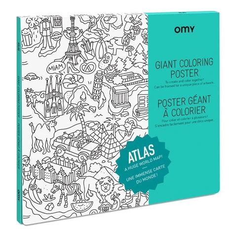 Poster à colorier - atlas | Votre wishlist sur Listy