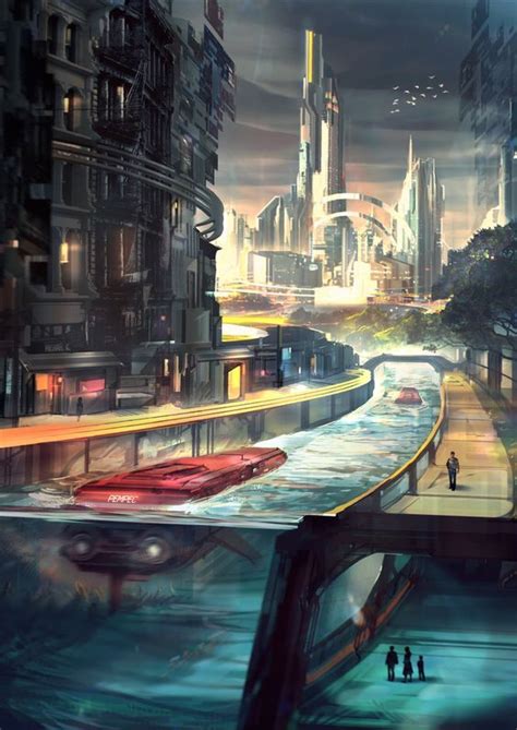 Sci fi art | Cyberpunk city, Sci fi city, Futuristic architecture