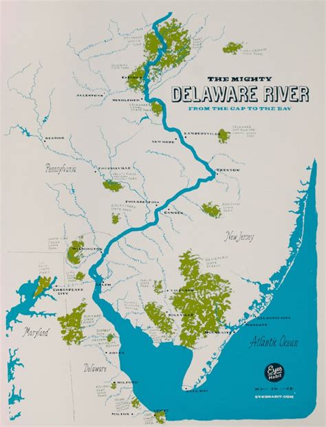 Eyes Habit — The Delaware River Map