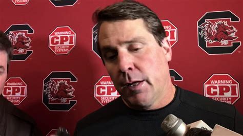 Will Muschamp meets with reporters after loss to Clemson - YouTube