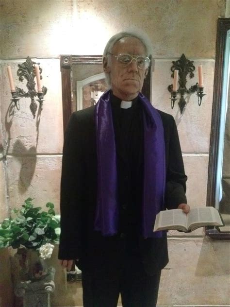 EXORCIST FATHER MERRIN priest prop life sized statue horror figure MONSTER | #1928256243