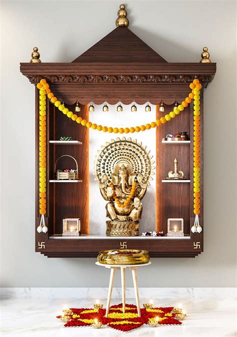 20 Wooden Pooja Mandir Designs for Your Home to Welcome Divinity ...