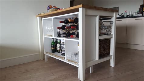 IKEA Valje Shelf Unit Hacked and customized into bar cabinet and placed ...