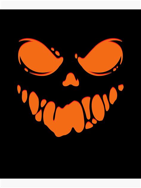 "Scary Halloween Face" Sticker for Sale by CreativeLevelUp | Redbubble