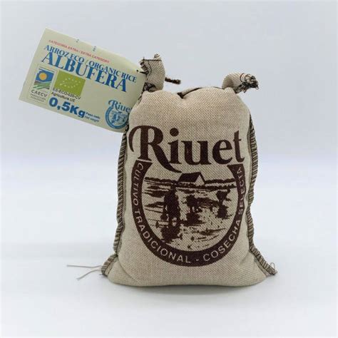 Natural Rice for Paella Riuet ALBUFERA ECO/ORGANIC 500Gr and 5Kg ...