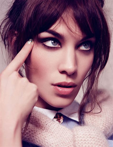 1080P free download | Alexa Chung, blue eyes, simple background, model ...