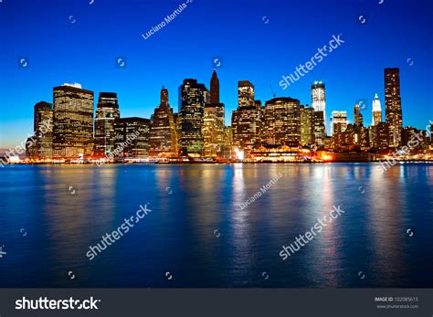 Night View Manhattan New York City Stock Photo 102085615 | Shutterstock