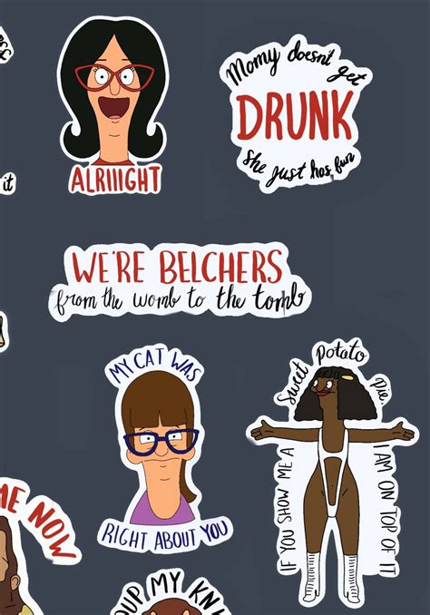 Bobs Burgers Stickers - Etsy