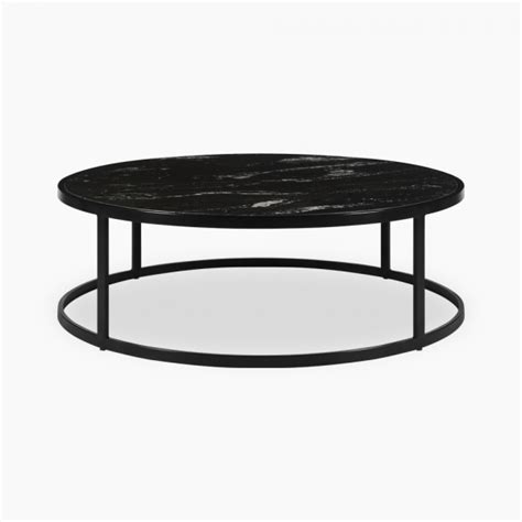 Madison Coffee Table, Black Marble | Modern Marble Tables