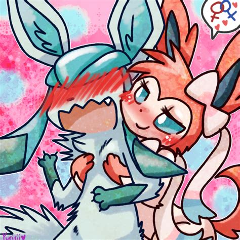 Sylveon X Glaceon by FENNEKlNS on DeviantArt