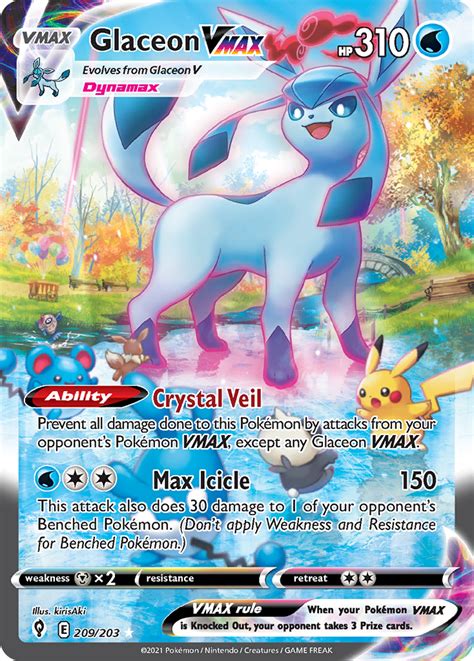 Glaceon VMAX Evolving Skies Pokemon Card | Pikawiz