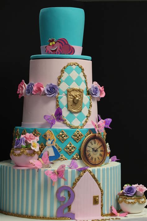 Alice in Wonderland Cake | Alice in wonderland cakes, Childrens birthday cakes, Disney cakes