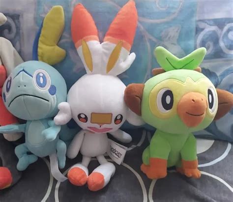 POKEMON SOFT TOYS Bundle - 3x Galar Region Starter Plushies £30.00 - PicClick UK