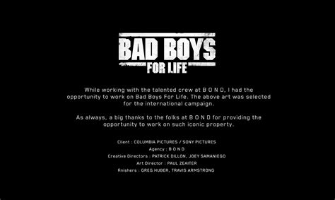 Bad Boys For Life: International Poster on Behance