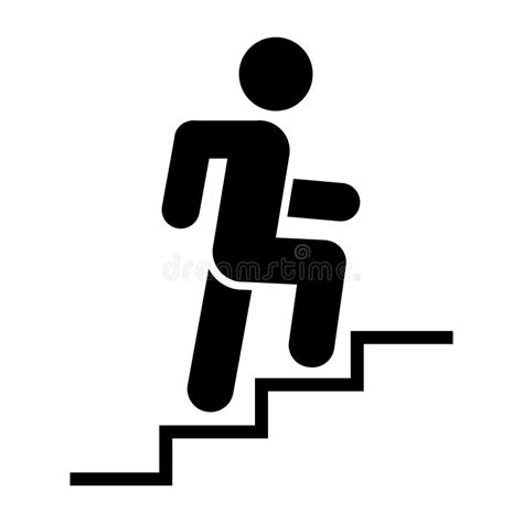 Climbing Stairs Clipart