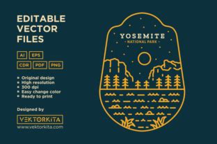 Yosemite National Park Graphic by vektorkita · Creative Fabrica